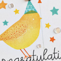 Congratulations, Let's Celebrate Card - detail