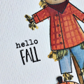 Hello Fall card - detail