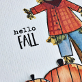 Hello Fall card - detail