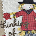 Thinking of You Scarecrow card - detail