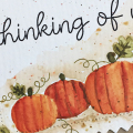 Thinking of You Pumpkin card - detail