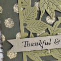 Thankful & Blessed card - detail