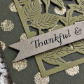 Thankful & Blessed card - detail
