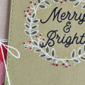 Merry & Bright card - detail