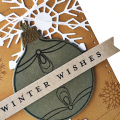 Winter Wishes Wine Bottle Tag - detail