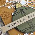 Winter Wishes Wine Bottle Tag - detail