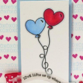Love Lifts colored Balloon card