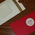 this shows the cash envelope out of the holder.