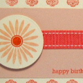 Kraft, Vintage Cream, Sweet Blush cardstock
Sweet Blush, Berry Sorbet ink
Berry Sorbet Ribbon
Polka Dot Basics, Floral Frenzy, Background Basics Starts stamp sets