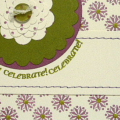 Ripe Avocado cardstock and ink
Plum Pudding cardstock and ink
Vintage Cream cardstock
Background Bbasics Stars and Little Lady stamp sets