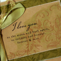 Watercolor Flourish I Love You Card