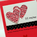 Layered Heart Be Mine Card