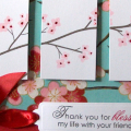 A friend of mine who works at The Paper Source gave me some of her "scraps" an this beautiful pp was really my inspiration. I love the combination of an Aqua Mist type back ground with splashes of...