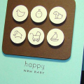 :: My Goodies {happy new baby}::
Stamps: Papertrey Ink-Bitty Baby Blessings
Ink: Stampin' Up!-chocolate chip
Cardstock: Papertrey Ink-aqua mist + dark chocolate+ vanilla
Accessories:...