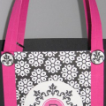 I don't normally win in contests, but couldn't pass up an opportunity to win that cute PTI tote!  I love this template I found on SCS.  Next time I will line the inside with the paper..I think...