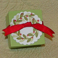 Small gift box to hold Holiday Tags.  Using the 2,4,6,8 box in a smaller version.  It was a much appreciated gift to receive.  I plan to make some for all season gifting.