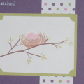 Here is my entry for the PTI Bitty Dot Sketch Challenge. My cutting wasn't great but isn't done and I have a baby card done for a friend who is due any day.