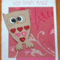 i used wise owls for the eyes and beak on my valentine owl that i cut out with my cricut!