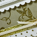 Jen Caputo (http://jencaputo.typepad.com)
Sympathy Card
Credits:
Stamps: With Sympathy, Polka Dot Basics
Paper: Gold, Vintage Cream, and an ivory shimmery paper from my stash
Other: Gold...