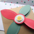 Around and About  Sentiments 3-D flower card