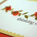 Thinking of You Button Vine Card - Detail