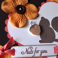 Stamps: My Punny Valentine (PTI), Background (Hero Arts)
Paper: Apricot Appeal, Cameo Coral, Choc Chip (SU!)
Accessories: Berry Sorbet ribbon, Heart Nesties, Tag die (Spellbinders)