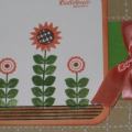 A card for February Blog Hop.  I used the Background Basics - Retro Backgrounds to create the grid on the base of the card and the straight lines to make my garden soil.  Flowers are from Wise Owl...