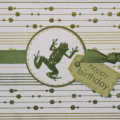 Hoppy Birthday
cardstock: white, Spring Moss, Ripe Avacado
stamps: Background Basics: Retro, Pond Life, Borders and Corners: Circle, Paper Tray; Papertrey Ink
ink: Ripe Avacado, Spring Moss,...