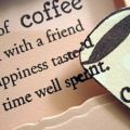 coffee and friend closeup
