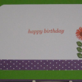 Inside of my Friendship card.