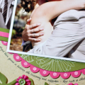 By Jen Caputo: http://jencaputo.typepad.com
Paper: PTI Raspberry Fizz, PTI Ripe Avocado, Kraft
Stamps: PTI Friends 'Til the End, PTI Borders & Corners: Circle (small flowers in each scallop)...