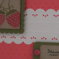 Polka Dot Basics, Favor it Baby, and Green Thumb.  Lace created with Martha Stewart embossing border punch