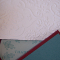 Embossed Envelope Thank You set