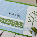 Stamps: Beyond Basic Borders
Paper: New Leaf, Spring Rain, Bitty Dots, Stampers Select White
Ribbon: Spring Rain Twill
Button: New Leaf
Other: Long Rectangle Nestabilities, Making Memories...
