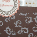Supplies used:
Stamps:  Wedding Day
Ink:  Vintage Cream, Dark Chocolate, Melon Berry
Paper:  Dark Chocolate, Vintage Cream, Melon Berry
Other:  Vintage Cream Satin ribbon, pearls, Scallopped...