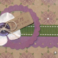 Stamps: Guidelines Two, Mega Mixed Messages
Ink: Plum Pudding, New Leaf, New Canvas
Paper: Kraft, Plum Pudding
Ribbon: New Leaf
Other: Marvy Scallop circle punch, CM circle cutter, Fiskars...