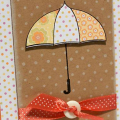 Spring Print Umbrella Card