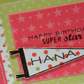 Hana's Superstar Birthday Card