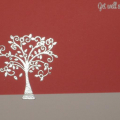Berry Sorbet with silver embossed tree
