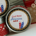 Let Freedom Ring God bless America tins