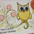 Yellow Owl Card