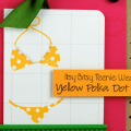 Yellow Polka Dot Bikini card
