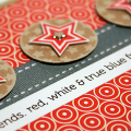 True Blue Friends Card - detail