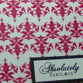 Absolutely Damask

Stamps: Mega Mixed Messages, Damask Designs
Paper: Black, White, Intense Pink (Prism)
Ink: Rose Red, Versafine Onyx Black
Accessories: Vintage White Button, May Arts...