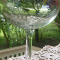 Butterfly Kisses wine glass