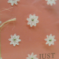 Stamps:  Around and About Sentiments flower, Mega Mixed Messages
Ink:  True Black, White Acrylic paint
Paper:  Berry Sorbet, Spring Moss, Clear Cardstock
Other:  Jewels, Rustic Jute Twine