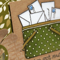 Vintage Mail Basket Card - detail