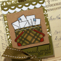 Vintage Mail Basket Tag