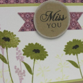 Miss You Flower Card
