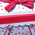 Top was attached along the back to basket to flip up.